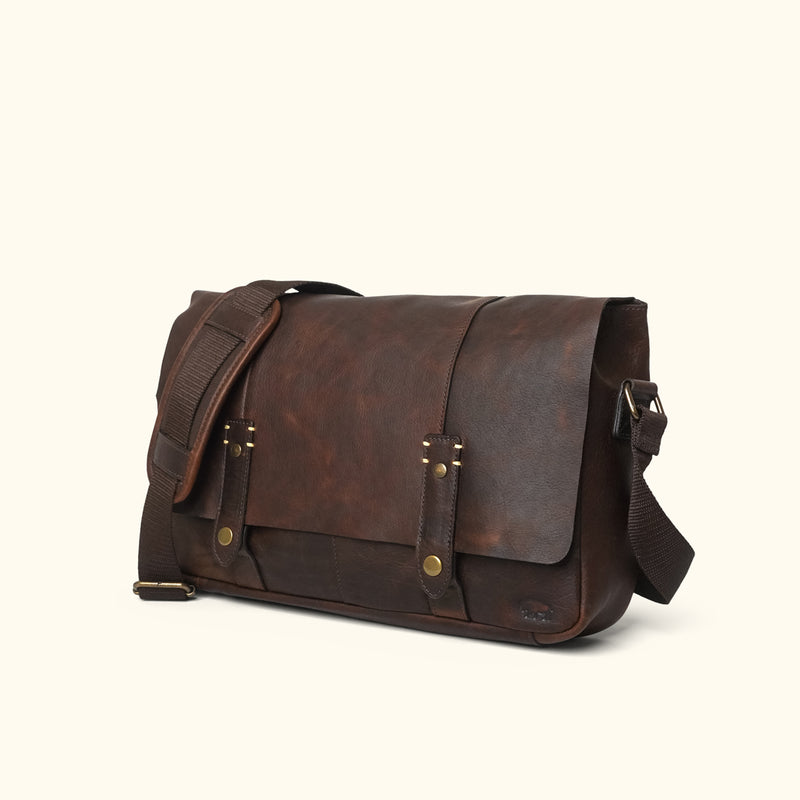 Walker Leather Messenger Bag